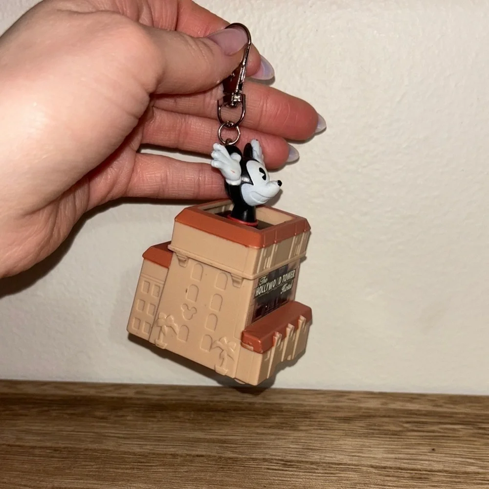 Mickey Mouse Hollywood Tower Hotel Keychain